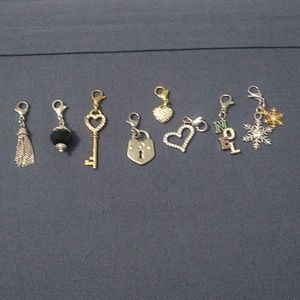 Lot of 8 Origami Owl Hanging Charms